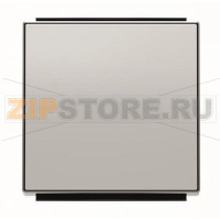 Клавиша для одноклавишных выключателей/переключателей/кнопок, серебристый алюминий ABB 2CLA850100A1301