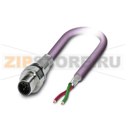 Встраиваемый разъем (вилка) шинной системы Phoenix Contact SACCEC-M12MSB-2CON-M16/5,0-910 PROFIBUS, 2-полюсный, M12, экранированный, с механическим ключом B-типа, монтаж с передней части стенки / резьбовое крепление с M16, позиционируемый, с кабелем шины длиной 5 м, 2 x 0,25 мм².Минимальный заказ: 1 шт.Упаковка: 1 шт.