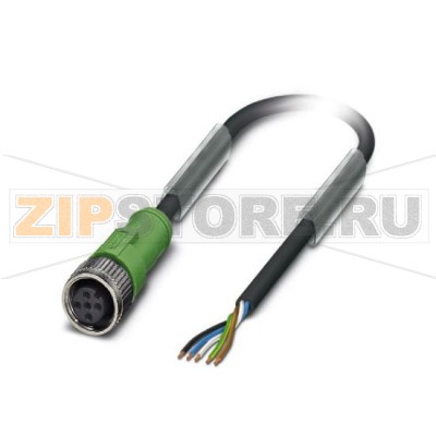 Кабель для датчика / исполнительного элемента Phoenix Contact SAC-5P-M12FS/ 8,0-PUR/M12FS VW 5-полюсн., PUR без галогенов, отвержденный излучением, оранжевый RAL 2003, Гнездо прямое M12, А-кодирование, к Гнездо прямое M12, А-кодирование, Длина кабеля: 8 м.Минимальный заказ: 1 шт.Упаковка: 1 шт.