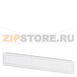 SIVACON, 19&quot; cover, for swing frame, with Ventilation openings 2 HU, RAL 7035 Siemens 8MF1000-2AB32 