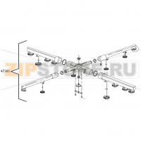 Grey wash/rinse lower/upper distributor DIHR HT 11