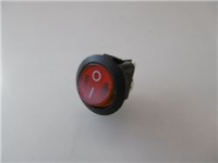 INTERRUTTORE BIPOLARE ROSSO ø 23 mm