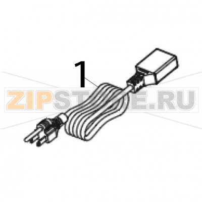 Power cord/ UK TSC ML340P Power cord/ UK TSC ML340PЗапчасть на деталировке под номером: 1