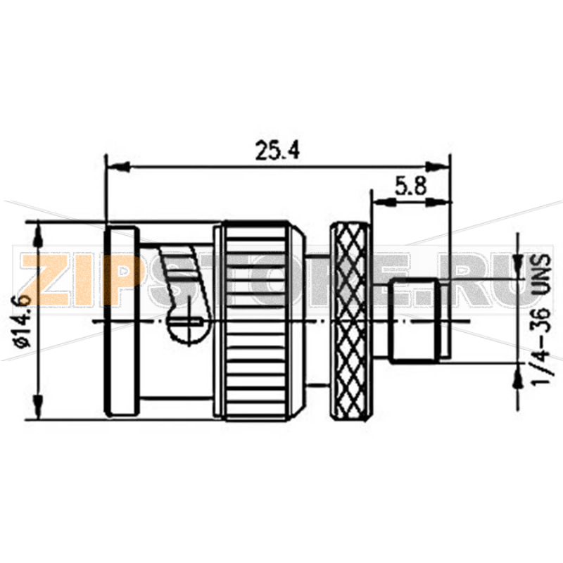 Разъем BNC, гнездо SMA, 1 шт Telegärtner J01008A0017 