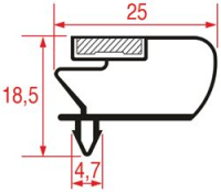 SNAP-IN GASKET 1640x685 mm