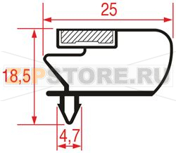SNAP-IN GASKET 1640x685 mm 