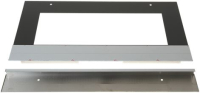 EXTERNAL GLASS DOOR WITH BANDS AND SUPPO