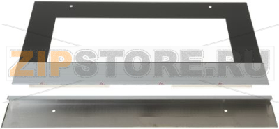 EXTERNAL GLASS DOOR WITH BANDS AND SUPPO 