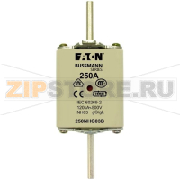Предохранитель, 250 A, AC 500 В, 120 кА, NH03, gL/gG, IEC Eaton NH FUSE 250A 500V GG/GL SIZE 03