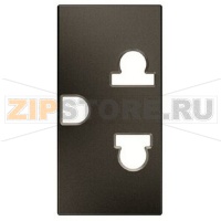 Розетка модульная EU/US стандарта, антрацитовый ABB 1318.80