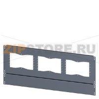 SIVACON, base, with cutouts for flanges, IPXX, T: 500 mm, W: 900 mm, zinc-plated Siemens 8MF1095-2UB52-0