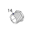 Reduction nut 3/4'' - 1/2'' Fagor FI-64 B