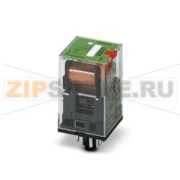 Вставное восьмиконтактное реле с силовыми контактами Phoenix Contact REL-OR-230AC/2X21