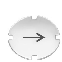 ТАБЛИЧКА ДЛЯ НАДПИСИ ДЛЯ 3SB2 ДЛЯ КНОПОК И КНОПОК С ПОДСВЕТКОЙ СИМВОЛ : СТРЕЛКА НАПРАВЛЕНИЯ ДВИЖЕНИЯ Siemens 3SB2901-4NA