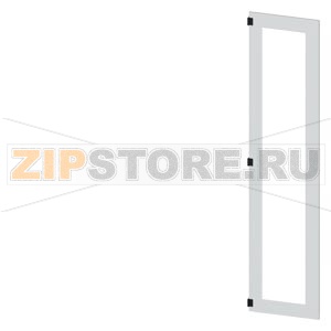 SIVACON, door, left, inspection window, IP55, H: 2200 mm, W: 500 mm, RAL 7035, Protection class 1 Siemens 8MF1250-2UT15-0BE2 