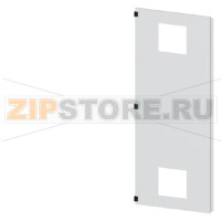 SIVACON, door half, left, with cutout for filter fan, with ventilation openings H: 2200 mm, W: 800 mm, RAL 7035, Protection class 1 Siemens 8MF1280-2UT25-3BA2