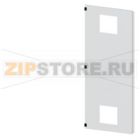 SIVACON, door half, left, with cutout for filter fan, with ventilation openings H: 2200 mm, W: 800 mm, RAL 7035, Protection class 1 Siemens 8MF1280-2UT25-3BA2