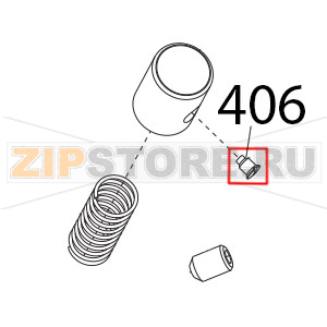 Vite bloc. pulsante aff. Sirman Palladio 300 Vite bloc. pulsante aff. Sirman Palladio 300Запчасть на деталировке под номером: 406