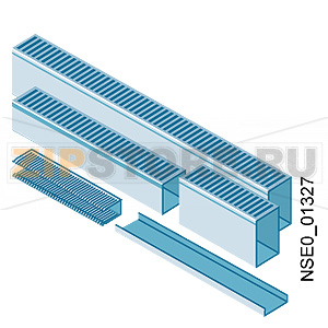 SIVACON, cable channel, L: 2000 mm, H: 100 mm, W: 75 mm Siemens 8MF1460-2HL6 