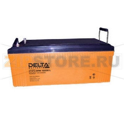 Delta DTM 12230 L Аккумулятор с увеличенным сроком службы Delta  DTM 12230 L (характеристики): Напряжение - 12 В; Емкость - 230 Ач; Габариты: 520 мм x 269 мм x 208 мм, Вес: 72,6 кгТехнология аккумулятора: AGM VRLA Battery