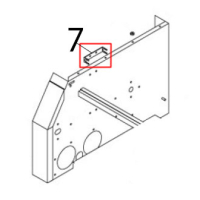 Heating pipe left holder Airhot CT-300