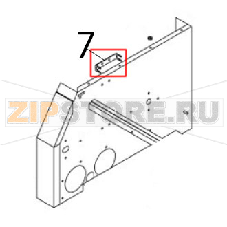 Heating pipe left holder Airhot CT-300 Heating pipe left holder Airhot CT-300Запчасть на деталировке под номером: 7