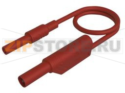 Провод тестовый 0.25 м, красный Hirschmann MAL S WS-B 25/2,5 RED 