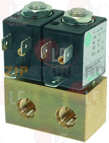 БЛОК ИЗ ДВУХ ЭЛЕКТРОМАГНИТНЫХ КЛАПАНОВ ODE Ø 1/8" 220В 