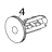 Kit ribbon supply spindle gear assembly RH and LH Zebra 170PAX4