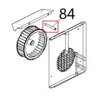 Perno filettato inox M6 dist. carter aria Unox XV 203G