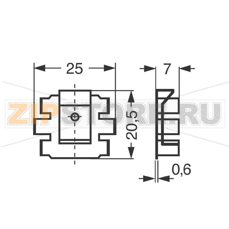 Радиатор мини 25 K/Вт, 25х20.5х7 мм, для ТО 220 Fischer Elektronik FK 220 SA 220 