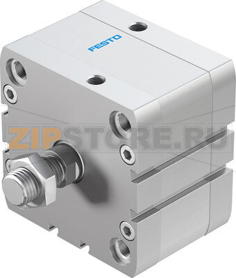 Пневмоцилиндр компактный Festo ADN-80-15-A-PPS-A 