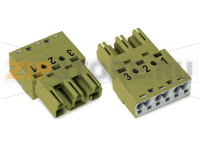 Штекер; 3-пол.; Код. B; 4,00 mm; светло-зеленые Wago 770-273/071-000 Protected against mismating and maintenance-freePush-in CAGE CLAMP® spring pressure connection technology allows solid conductors to be simply pushed into a unit.Two wire connections per pole for loops or bridgesAdditional variable coding is possible.Components can be clearly printed on and color-coded to meet custom requirements....