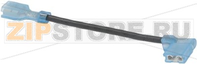 WIRE, JUMPER, 16AWG, BLK, 4IN L, 0.25IN 