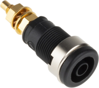 Штекер 4 мм, 32 A, 1000 В/AC/DC, черный Hirschmann 972354100