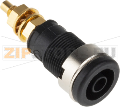 Штекер 4 мм, 32 A, 1000 В/AC/DC, черный Hirschmann 972354100 