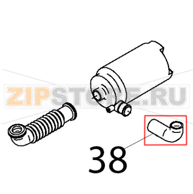 Manicotto liscio vasca motore Teikos TS820 Manicotto liscio vasca motore Teikos TS820Запчасть на деталировке под номером: 38