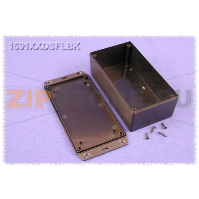Корпус 152x82x51 мм, материал: пластик, черный, 1 шт Hammond 1591XXDSFLBK 