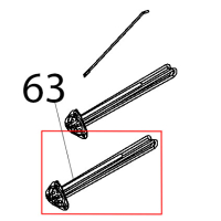 Resistenza 6000 Вт flangia triangolare Teikos TS983
