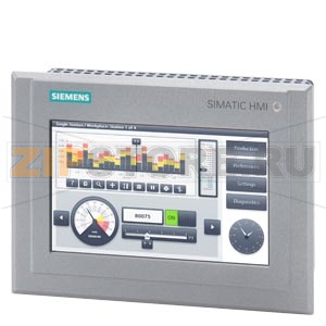 SIMATIC HMI, панель оператора TP700 Comfort Outdoor, панель серии Comfort, сенсорное управление, широкоформатный TFT-дисплей с диагональю 7 дюймов, 16 млн цветов, интерфейс Profinet, интерфейс MPI/PROFIBUS DP, 12 МБ пользовательской памяти, Windows CE 6.0 