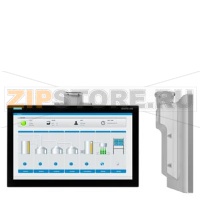 SIMATIC IFP2200 PRO, корпусный плоский панельный широкоформатный монитор (16:9), сенсорный с диагональю 22 дюймов и технологией "мультитач", для установки на несущий рычаг без возможности установки компонентов расширения, разнесённая версия - до 30 м, 192