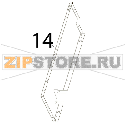 Fianco sinistro top L7 Tecnoinox PIN35E7 Fianco sinistro top L7 Tecnoinox PIN35E7Запчасть на деталировке под номером: 14
