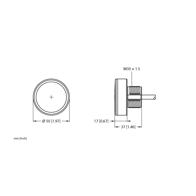 Кнопка емкостная с дисплеем Turck K50PTCD4KQP 