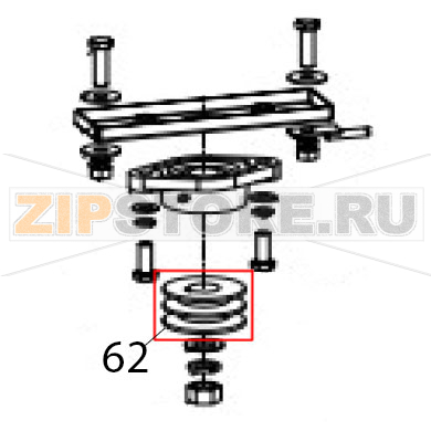 Belt wheel Hurakan HKN-30SN2V Belt wheel Hurakan HKN-30SN2VЗапчасть на деталировке под номером: 62