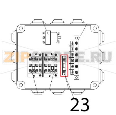 Fusibile Tecnoinox P81FIE9 Fusibile Tecnoinox P81FIE9Запчасть на деталировке под номером: 23