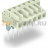 MCS MIDI Female connector for rail-mount terminal blocks; 0.6 x 1 mm pins; angled; 100% protected against mismating; Pin spacing 5 mm; 10-pole; light gray Wago 722-240/005-000 - MCS MIDI Female connector for rail-mount terminal blocks; 0.6 x 1 mm pins; angled; 100% protected against mismating; Pin spacing 5 mm; 10-pole; light gray Wago 722-240/005-000