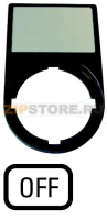 Держатель + шильдик, OFF Eaton M22S-ST-GB5