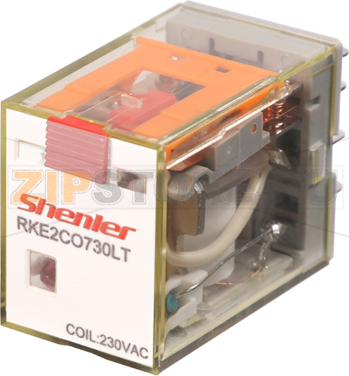 Реле миниатюрное (2CO), 7A, AC 12V Shenler RKE2CO512LT 