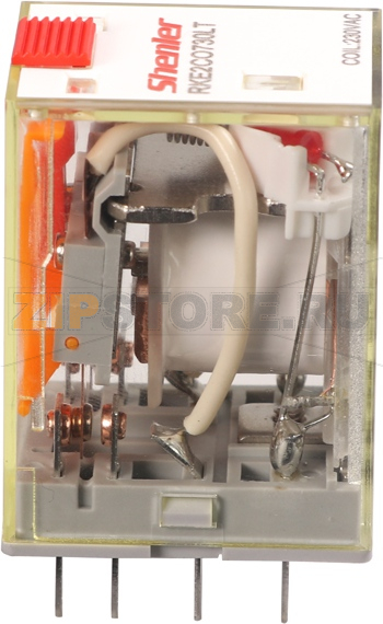 Реле миниатюрное (2CO), 7A, AC 12V Shenler RKE2CO512LT 