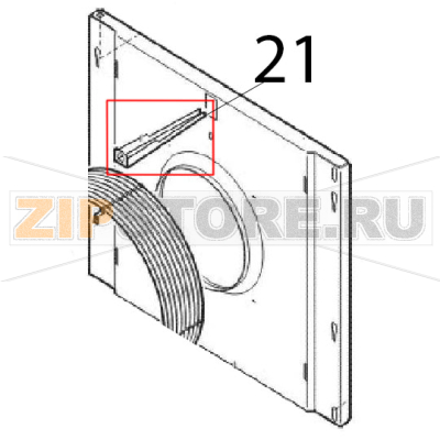 Water entry profile Angelo Po FM611E1 Water entry profile Angelo Po FM611E1Запчасть на деталировке под номером: 21